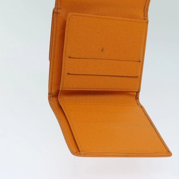 LOUIS VUITTON Epi Portefeuille Elise Wallet Orange Mandarin M6348H LV Auth 82176 - Picture 9 of 15